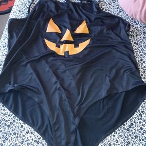 Plus size pumpkin bodysuit